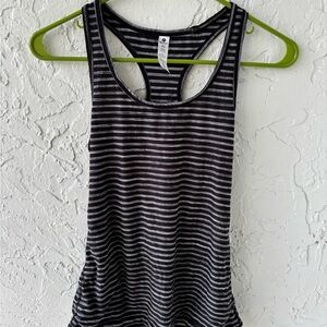 Striped Black and White Women's Tank Top